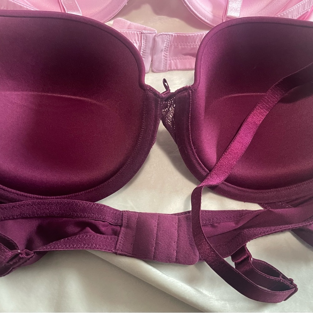 Maidenform Self Expressions Women 2pk Push-Up Bra orchid/maroon lace SE5757/s36B - Picture 11 of 15